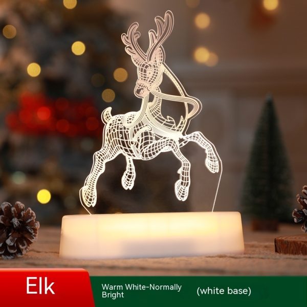 Christmas Decoration 3D Lamp Acrylic LED Night Lights New Year Valentines Day Christmas Kids Gift Christmas Ornaments - Image 4