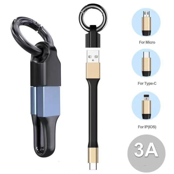 Key Chain Data Cable Short Portable Fast Charge Line - Image 8