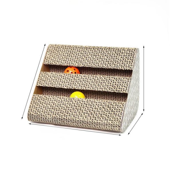 Cat Scratch Board Corrugated Paper Catnip Cat Box Wear-Resistant Scratch Resistance Vertical Plate Nest Cat Scratch Pad Rub - Image 2