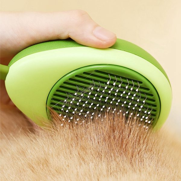 Creative Cat Grooming Comb Portable Massage Brush One-Button Remove Floating Hair Scraper Cats Dogs Pet Self Cleaning Tool Accessories - Image 7