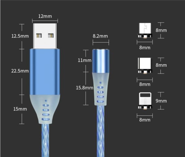 Magnetic Circular Magnetic Streamer Charging Cable - Image 2