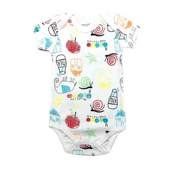 New Cotton Baby Short-sleeved One-piece Home Service - Image 2