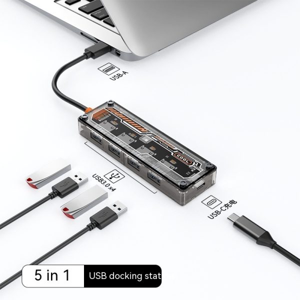 Hub Expansion Dock Notebook Computer Converter - Image 9