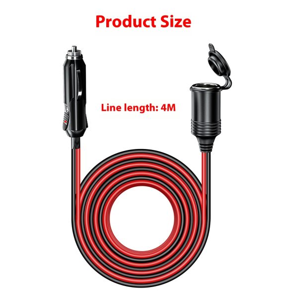 USB Power Extension Cable 4 M Car USB Cigarette Lighter - Image 2