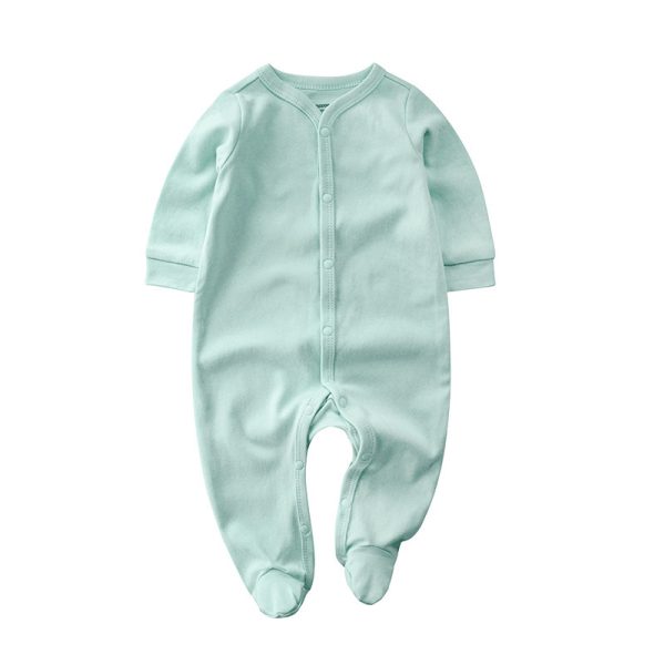 Baby Single-breasted Simple And Comfortable Romper - Image 5