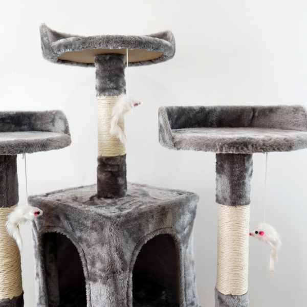 Large Cat Tree Cat Climbing Frame Integrated Jumping Platform Sisal Column - Image 4