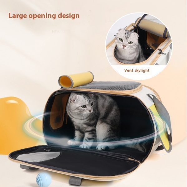 Portable Large Capacity Foldable Single Shoulder Pet Bag - Image 2