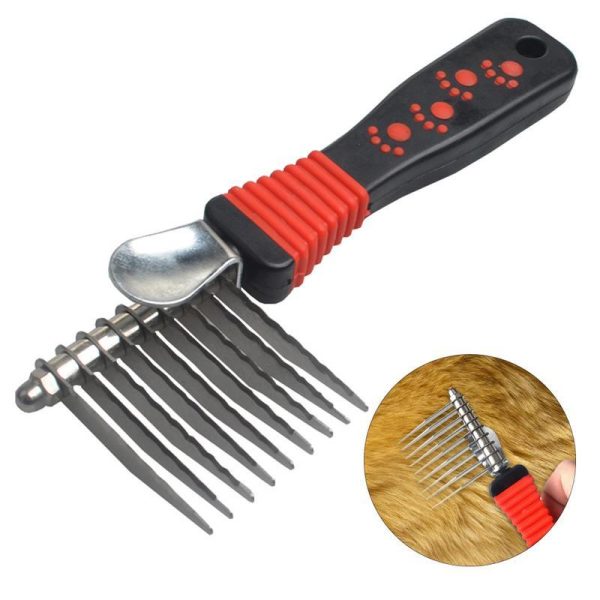 Pet dog hair removal comb