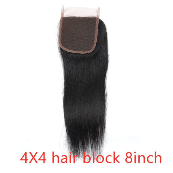 Real human hair straight wave human hair hair curtain natural color wig hair extension - Image 7