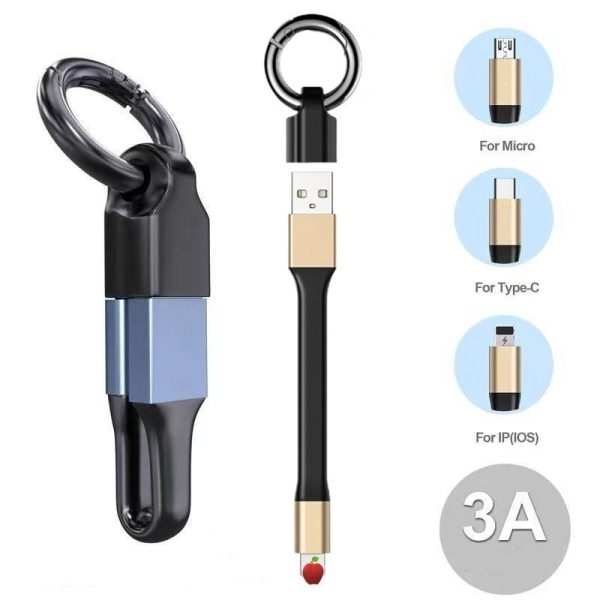 Key Chain Data Cable Short Portable Fast Charge Line - Image 6