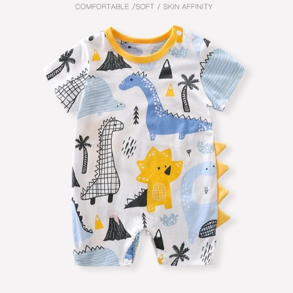 Clothes For Babies Class A Cartoon Jumpsuit Short Sleeve