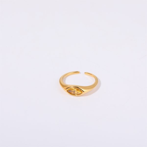 Color Retaining European And American Horse Eye Zircon Ring Female Simple Commute - Image 7