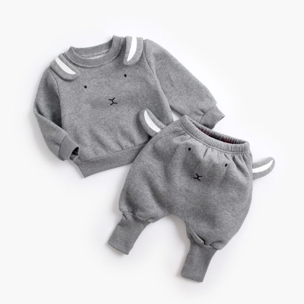 Baby Plus Velvet Sweater Suit - Image 8