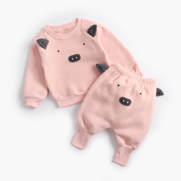 Baby Plus Velvet Sweater Suit - Image 10