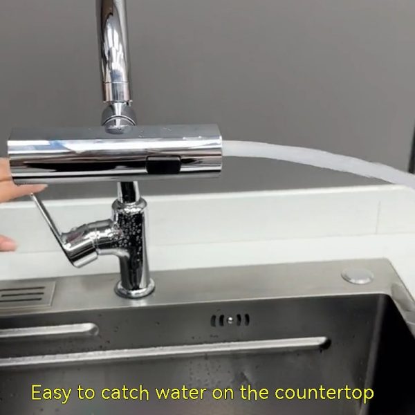 Kitchen Faucet Waterfall Outlet Splash Proof Universal Rotating Bubbler Multifunctional Water Nozzle Extension Kitchen Gadgets - Image 7