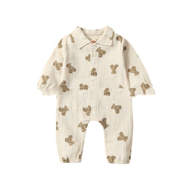 Summer Baby Gauze Cotton Jumpsuit