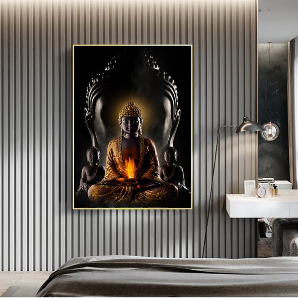 God Buddha Wall Art Canvas  Modern Buddha Canvas Art Paintings On The Wall Canvas Pictures Buddhism Posters Wall Decor - Image 3