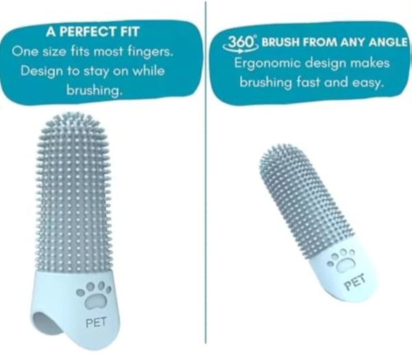 360 Angle Pet Finger Toothbrush For Small Medium, And Large Dogs  Improve Oral Health And Freshen Breath - Image 7