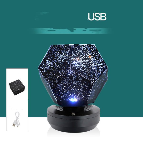 LED Starry Sky Projector Night Lights 3D Projection Night Lamp USB Charging Home Planetarium Kids Bedroom Decoration Room Lighting - Image 8