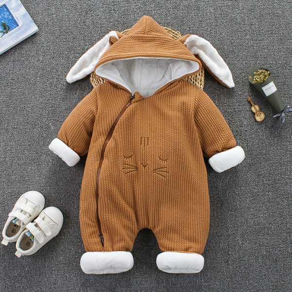 Autumn Winter Coat Jumpsuit Baby Clothing Newborn Snowsuit Boy Warm Romper Down Cotton Jackets Girl Snow clothes Bodysuit - Image 4