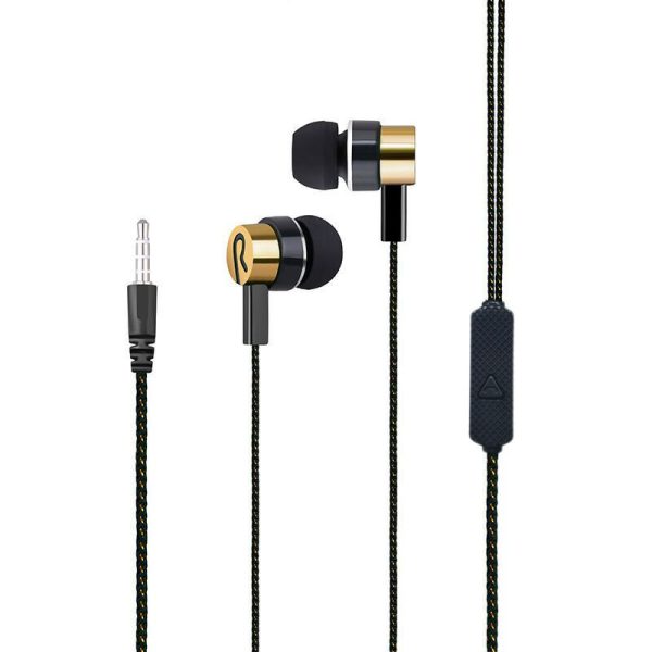 Braided Strip Line Microphone Extra Bass Weaved Earphone Cable - Image 5