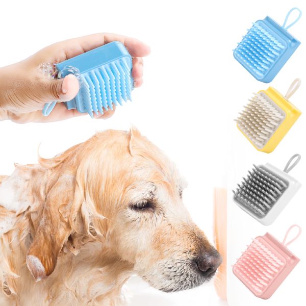 Pet Dog Cat Bath Brush Comb Multifunctional Brush Hair Fur Grooming Massaging Washing Comb Wet And Dry Remove Hair Knots - Image 2