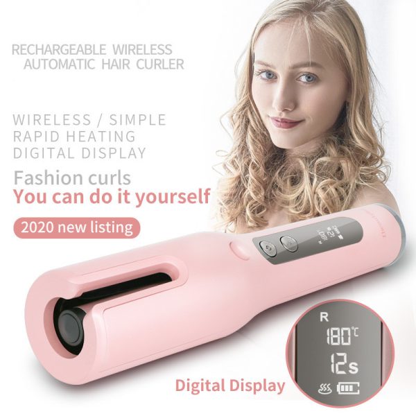 Wireless Automatic Curler USB  LCD Screen Ceramic Heating Anti-perm Curler - Image 2