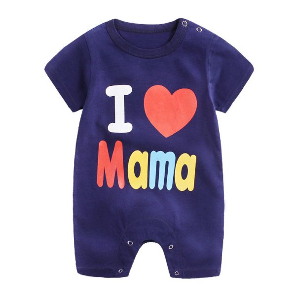 Baby one-piece clothes summer cotton - Image 3