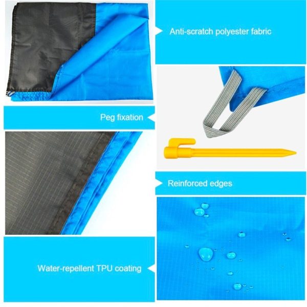 Portable Waterproof Picnic Mat Beach Mat Pocket Blanket - Image 4