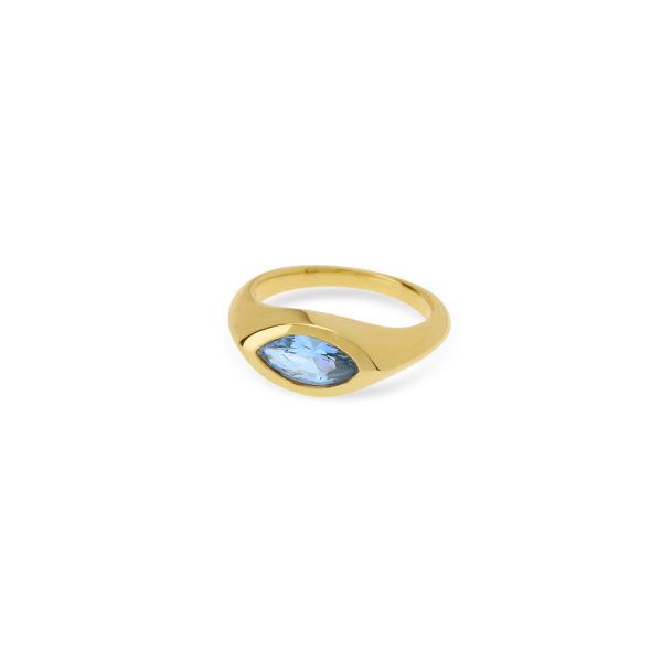 Color Retaining European And American Horse Eye Zircon Ring Female Simple Commute - Image 5