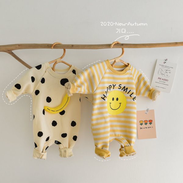 Baby Fall/winter Thickening One-Piece Baby Plus Velvet - Image 3