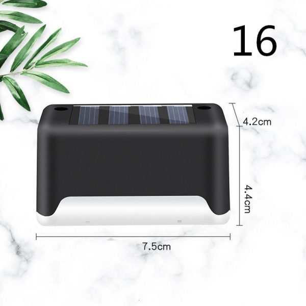 New Upgrade Waterproof LED Solar Fence Lamp Solar Deck Lights Solar Step Light Outdoor For Patio Stairs Garden Pathway Step Yard - Image 8