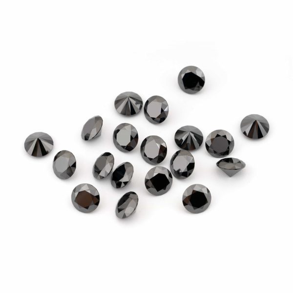 Primary Color Moissanite Round Eight Hearts And Eight Arrows Black Loose Diamond - Image 3