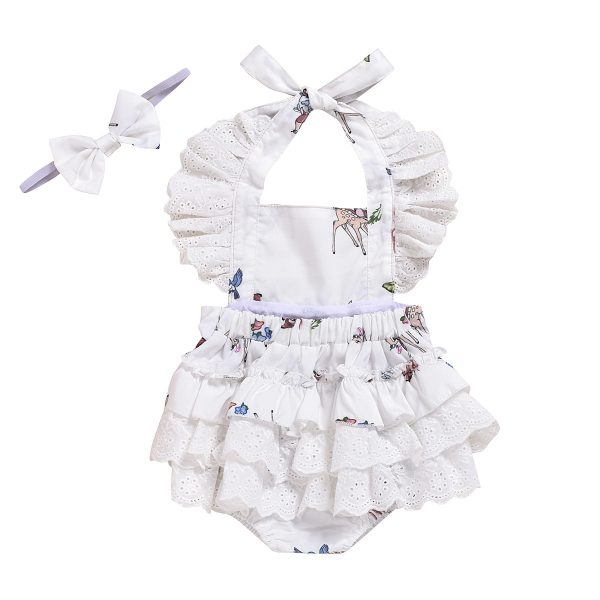 Baby Romper Deer Print Jumpsuit - Image 5