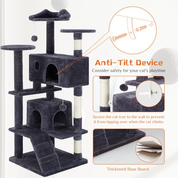 Multi Functional Cat Treehouse Cat Climbing Frame - Image 3