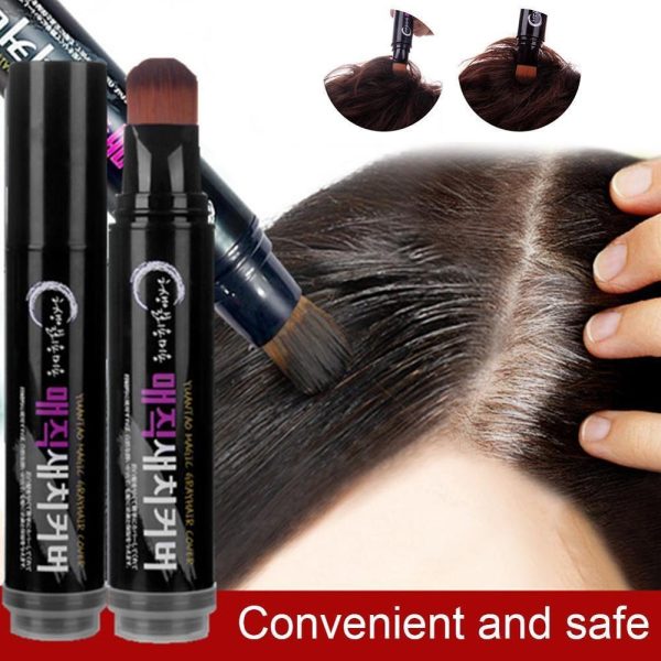 Temporary Hair Color Brush And Comb DIY Hair Color White Wax One-time Color Hair Grey Cream Hair Dye Pen - Image 2