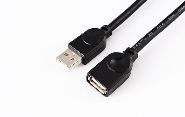 Black AF2.0usb Data Extension Cable With Copper Core - Image 2