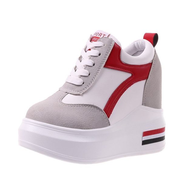 Women's Platform Height Increasing Insole Casual Shoes - Image 6