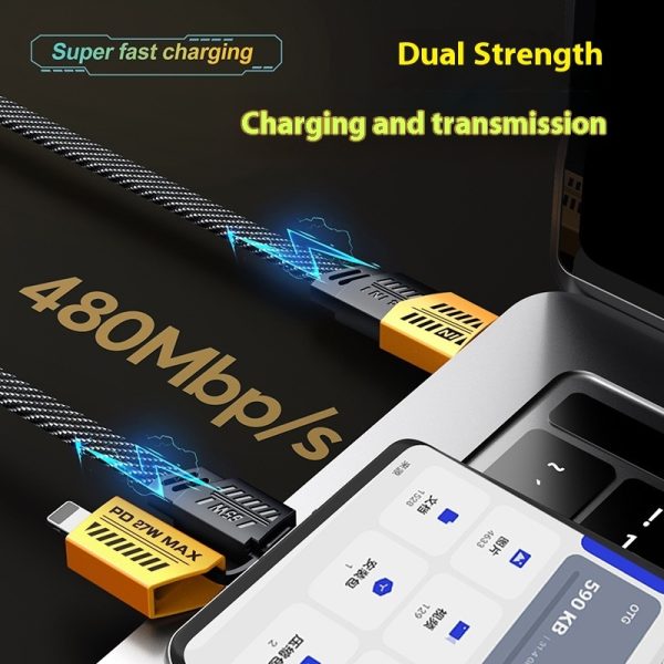 Four-in-one Fast Charge Data Cable Braided Mobile Phone Charging Cable - Image 4