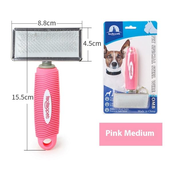 Fashion Comfortable Plastic Handle Pet Needle Comb - Image 10