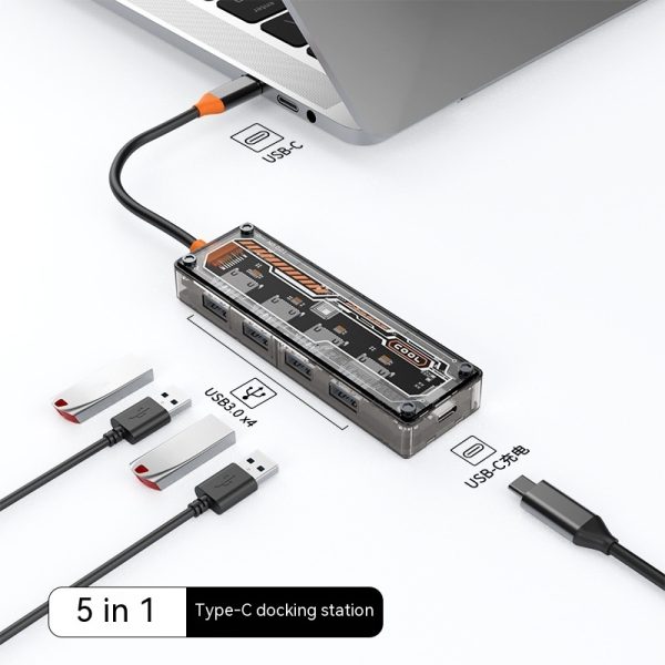 Hub Expansion Dock Notebook Computer Converter - Image 8