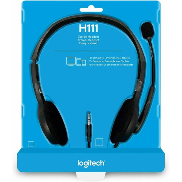 LogitechLogitech H110H111 Stereo Wired Headset Single Double 35 Headset Computer Tablet Headset - Image 7