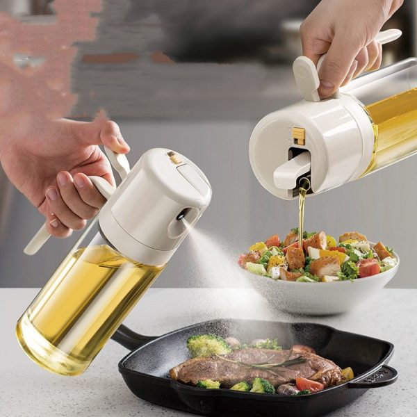 2 In 1 Oil Sprayer Bottle BBQ Cooking Oil Dispenser Olive Oil Pourers Sprayer Kitchen Baking Oil Mister Vinegar Bottle - Image 6