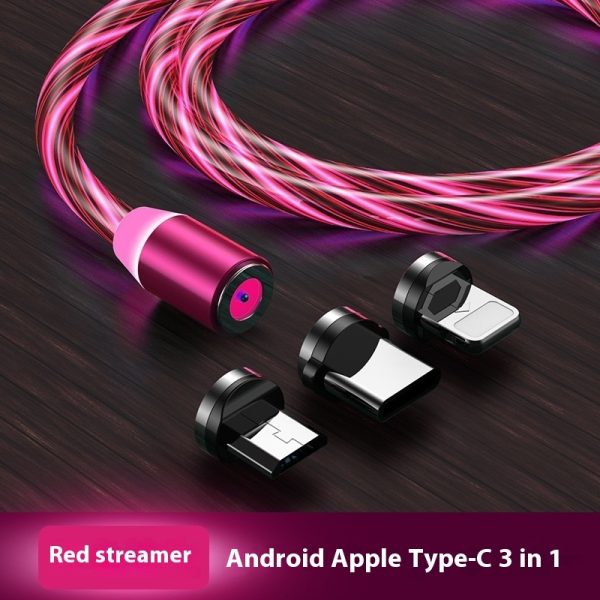 Magnetic Streamer Data Cable Type-c Mobile Phone Three-in-one Charge Cable - Image 3