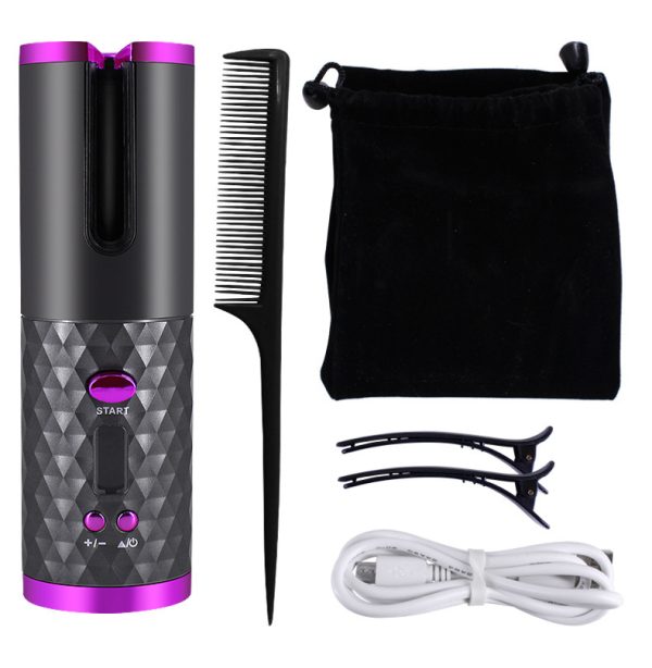 Rechargeable Automatic Hair Curler Women Portable Hair Curling Iron LCD Display Ceramic Curly Rotating Curling Wave Styer - Image 5