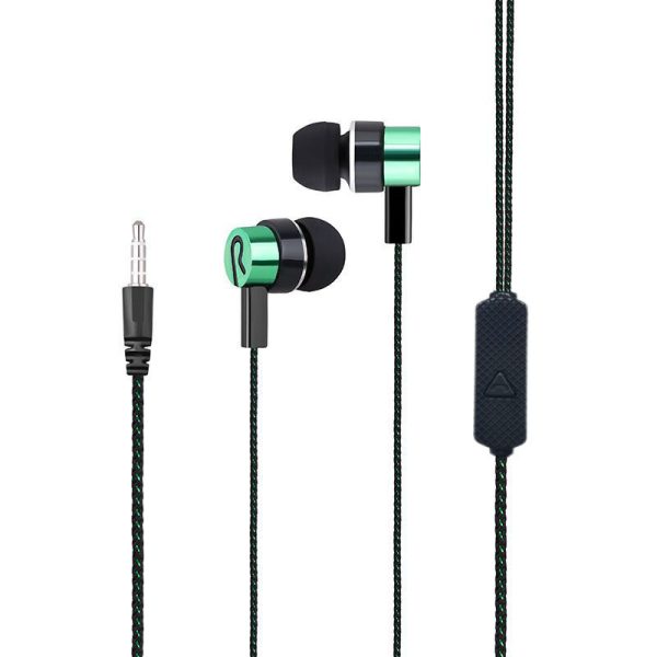 Braided Strip Line Microphone Extra Bass Weaved Earphone Cable - Image 3