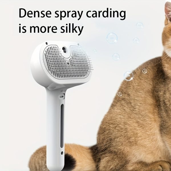 1pc Pet Spray Comb Cat Comb Dog Hair Pull Off Knots To Remove Floating Hair Comb One Click Hair Removal Pet Comb - Image 2