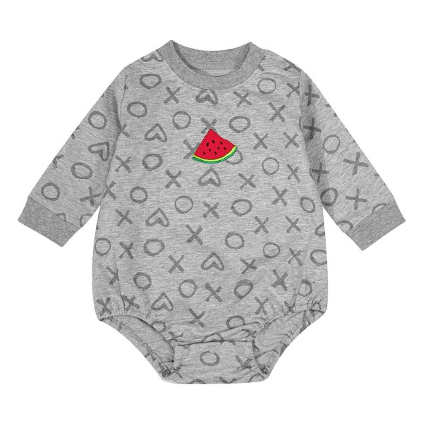 Baby Triangle Romper Spring And Autumn Long-sleeved Bag Fart - Image 3