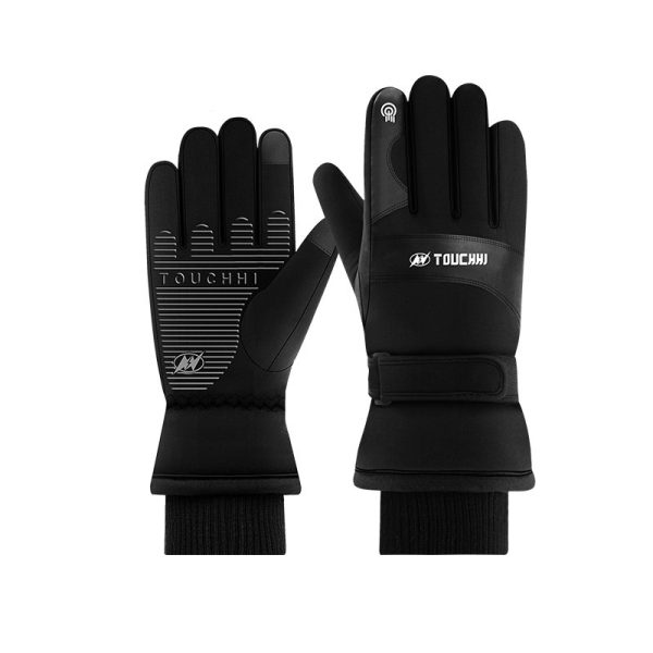 Outdoor Cycling Fleece Lined Warm Gloves - Image 8