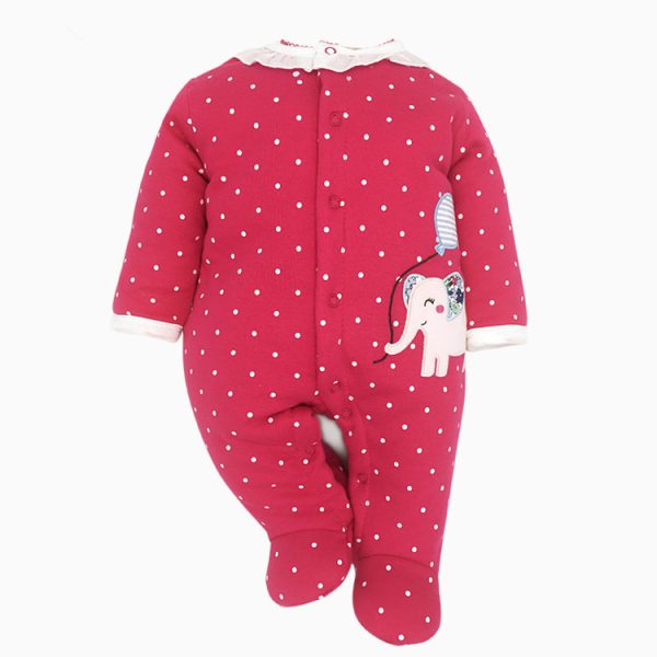 Baby quilted one-piece padded winter warmth - Image 6